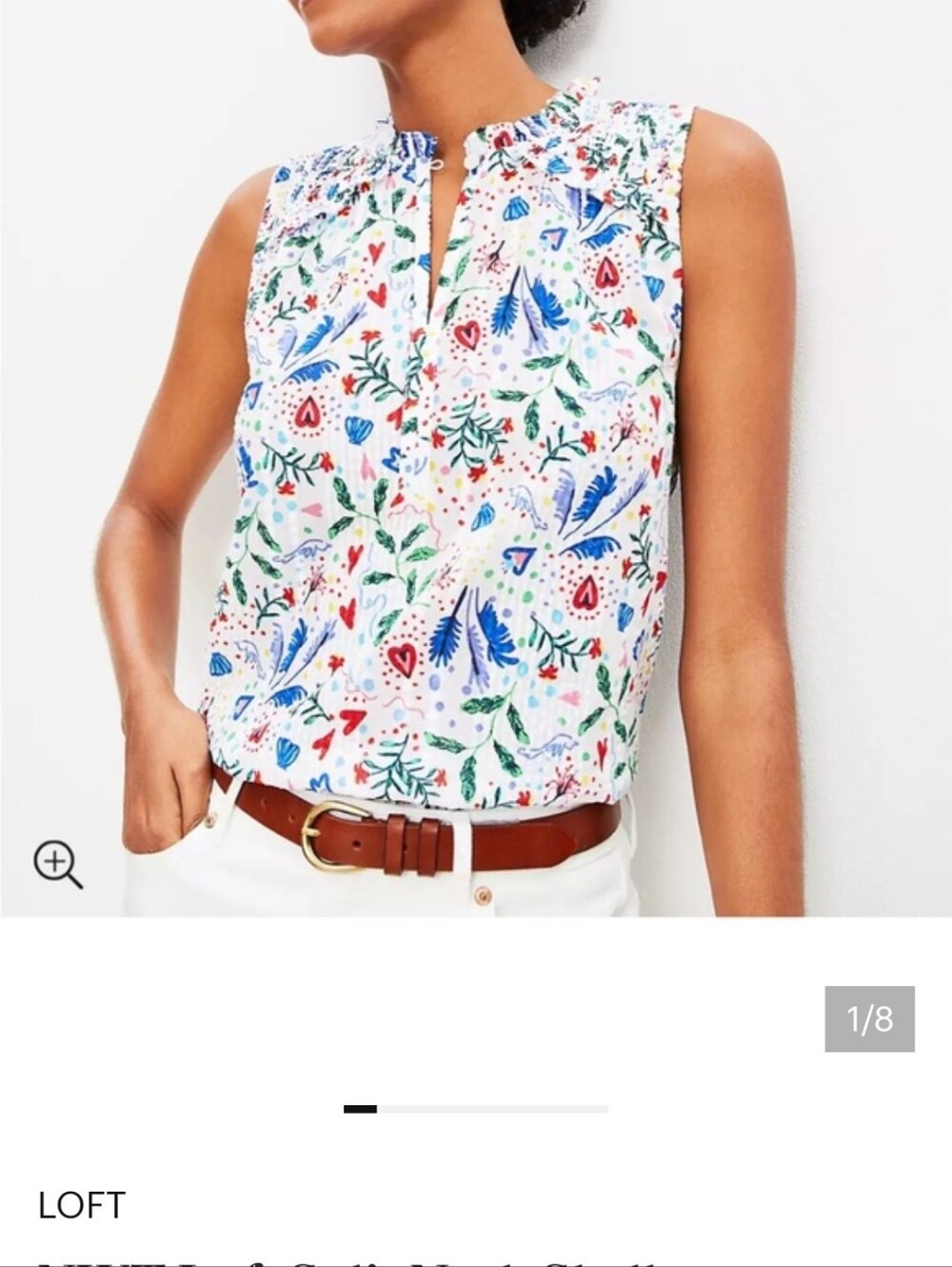 Loft Split Neck Top - Picture 2 of 6